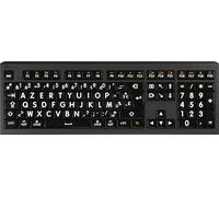 Logickeyboard LKB-LPWB-A2M-FR - Pleine taille (100%) - USB - Commutateur à ciseaux - AZERTY - Noir