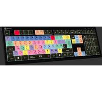 Logickeyboard LKB-PPROCC-A2PC-UK - Pleine taille (100%) - USB - Commutateur à ciseaux - QWERTY - LED - Noir