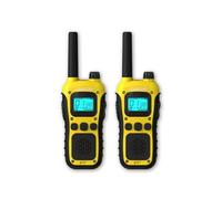 Logicom - Adventure Talkie-Walkie PMR446 IP54 Portée 10 km autonomie 20h écran LCD USB-C Lampe Torche VOX Mains Libres 16 canaux Batterie 1000 mAh Pack 2 radios