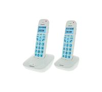 Logicom Téléphone fixe Confort 250 sans fil Duo Blanc