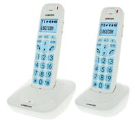 Logicom Confort 250 Duo Téléphone Sans Fil Sans Répondeur Blanc Senior