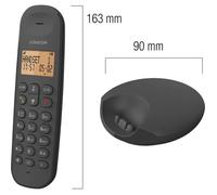 Logicom DECT ILOA 250 DUO Téléphone fixe sans fil noir, double combiné, mains libres, répertoire 100 contacts, autonomie 7h