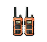 Logicom Extreme - Talkie-Walkie - PMR446 - Portée 10 km - Autonomie 36h - IP67-16 canaux - Ecran LCD - USB-C Lampe Torche - VOX Mains Libres - Audio Jack - Batterie 2000 mAh - Pack 2 radios