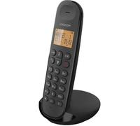 Logicom Iloa 155T - Téléphone sans fil - système de répondeur avec ID d'appelant - DECT\GAP - (conférence) à trois capacité d'appel - noir