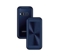 Logicom - Mobile à Clapet Double Sim Le Fleep 450 avec Bluetooth, Écran 1,77’’, Mémoire 48 Go, Batterie de 1000 mAh, Autonomie Jusqu’à 7 Jours en Veille, avec Fonction Torche - Bleu