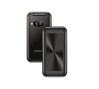 Logicom - Mobile à Clapet Double Sim Le Fleep 450 avec Bluetooth, Écran 1,77’’, Mémoire 48 Go, Batterie de 1000 mAh, Autonomie Jusqu’à 7 Jours en Veille, avec Fonction Torche - Noir