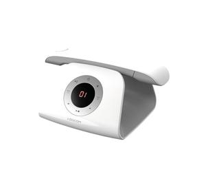 Logicom - Retro 2 DECT - Téléphone sans Fil avec répondeur - Blanc