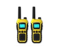 Logicom - Adventure Talkie-Walkie PMR446 IP54 Portée 10 km autonomie 20h écran LCD USB-C Lampe Torche VOX Mains Libres 16 canaux Batterie 1000 mAh Pack 2 radios