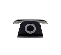 Telephone fixe design retro repondeur Noir