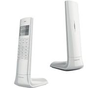 Logicom Téléphone sans fil Luxia 150 Solo DECT/GAP – ID d'appelant – Sans répondeur Blanc/Gris