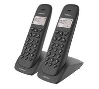 Logicom VEGA 255T Téléphone Fixe sans Fil Duo avec Répondeur Noir 2 combinés