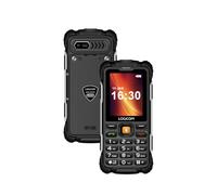 Logicom Xtrem 60 - téléphone 4G Double SIM - Batterie 3000 mAh - Compatible Appareil auditif - USB-C - Lampe Torche - Mobile Robuste - Noir