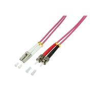 Logilight Fibre Optique Om4 Câble Patch 50 125µ Duplex Lc St 2 M Fp4Lt02
