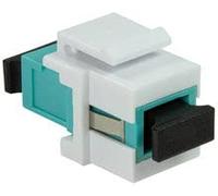LogiLink 058130 Joint fibre LWL SC pour installation Keystone vert eau et blanc blanc/vert