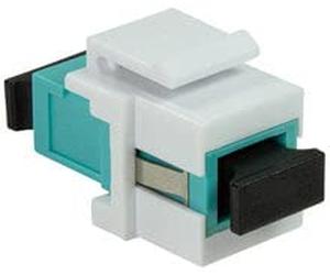 LogiLink 058130 Joint fibre LWL SC pour installation Keystone vert eau et blanc blanc/vert