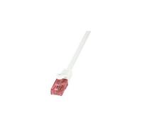 LogiLink 1m Cat.6 U/UTP câble de réseau Blanc Cat6 U/UTP (UTP)