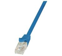 Câble réseau RJ45 CAT 6 U / UTP LogiLink - 2 connecteurs RJ45 - 2 m - Bleu - CP2056U