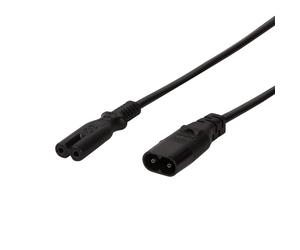 LogiLink 2m, IEC 60320-C8/IEC 60320-C7 Noir Coupleur C7 Coupleur C8