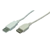 LogiLink 2m USB 2.0 câble USB USB A Gris