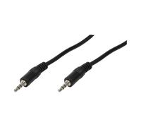 LogiLink 3.5mm - 3.5mm, 0.2m câble audio 0,2 m 3,5mm Noir