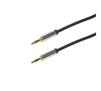 LogiLink 3.5mm - 3.5mm 0.3m câble audio 0,3 m 3,5mm Bleu
