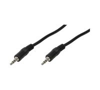LogiLink 3.5mm - 3.5mm, 3m câble audio 3,5mm Noir
