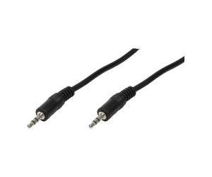 LogiLink 3.5mm - 3.5mm, 3m câble audio 3,5mm Noir