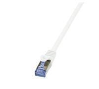 Câble patch PrimeLine, Cat. 6A, S/FTP, 3,0 m, blanc