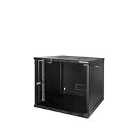 Logilink 48,30cm (19") Wandverteiler, Unmontiert, 9 He, Schwarz (ral9005), Stahlrahmen, Glast?r Mit Zylinderschloss, - 1 St?ck (w09a54b)