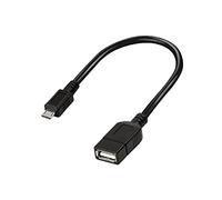 LogiLink AA0035 Adaptateur de câble avec Micro USB pour Smartphone M/F , Noir , 0,20 m