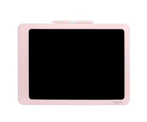 LogiLink AA0182 Tableau d'écriture LCD pour Enfant 14" effaçable et réinscriptible Dos Tableau Blanc Protège Les Yeux Rose