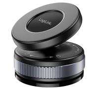 LogiLink Support magnétique pour Smartphone avec Verrouillage Rotatif et Ventouse sous Vide, Anneau en métal pour Smartphones sans Anneau en métal, Rotatif à 360°