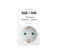 LogiLink AC Adapter with 2xUSB Charger - Netzteil - Wechselstrom 100-240 V