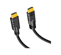 LOGILINK CHA0015 - Fiche HDMI A > fiche HDMI A, 4K à 30 Hz, amplificateur, noir, 15