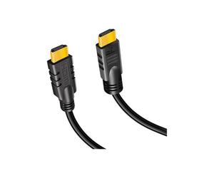 LogiLink Active HDMI High Speed Cable - Câble HDMI avec Ethernet - HDMI prise pour HDMI prise - 30 m - noir - actif, moulé, support 4K