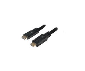 LogiLink Active HDMI High Speed Cable HDMI avec câble Ethernet HDMI (P) pour HDMI (P) 30 m noir actif, moulé, support 4K