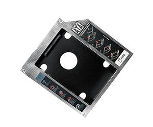 LogiLink ad0016 Cadre/S-ATA Disques durs Caddy SSD Adaptateur avec Fentes pour Ordinateur Portable 12,7 mm/fourre-Tout Nootbooks mit 12,7mm Slot Noir