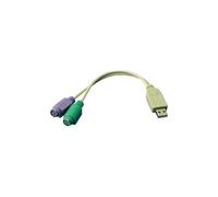 LogiLink USB 1.1 Câble de raccordement [1x USB 1.1 type A mâle - 2x PS/2 femelle] 15.00 cm