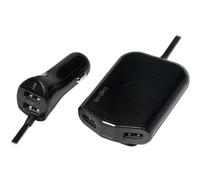 Logilink - Adaptateur D'alimentation Pour Voiture - 24 Watt - 2.4 A - 4 Connecteurs De Sortie (Usb)