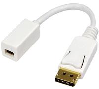 LogiLink Adaptateur DisplayPort mâle - Mini DisplayPort gris clair