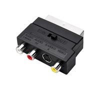 Logilink Adaptateur péritel avec Interrupteur pour la Direction du Signal vers 3 Prises RCA et S-vidéo