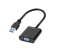 LogiLink Adaptateur USB vers VGA UA0231 - 1x USB 3.0 mâle Type A, 1x VGA femelle, noir 10 cm