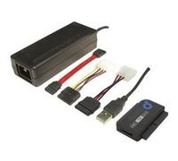LogiLink Adaptateur USB 2.0 pour disques durs 2,5" et 3,5" IDE/SATA OTB - ATA/SATA 1.5Gb/s-Noir G