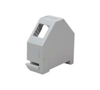 LogiLink - Adapteur de montage sur rail avec fonction de correction keystone - RJ-45 - gris clair