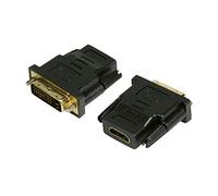 LogiLink Adaptateur HDMI/DVI AH0001 – 1x HDMI femelle / 1x DVI mâle 24+1 – Noir