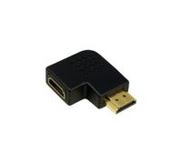 LogiLink AH0008 Adaptateur HDMI Mâle vers HDMI Femelle Connecteurs Plaqué Or, Taux de Transfert 8.16 Gbit/s, Certification RoHS, Noir