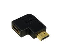 ah0008 adaptateur hdmi 90° 19 broches mâle à 19 broches femelle noir or