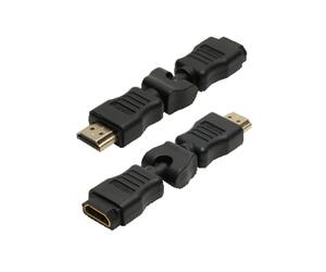 LogiLink AH0012 Adaptateur HDMI Mâle vers HDMI Femelle Contacts Or Noir pour extension HDMI ou changement de genre