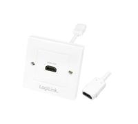 LogiLink AH0014 Adaptateur HDMI Type A (Standard) Femelle - HDMI Type A (Standard) Blanc Contacts Or - 182x86x86mm Code SH 84733080