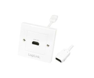 LogiLink AH0014 Adaptateur HDMI Type A (Standard) Femelle - HDMI Type A (Standard) Blanc Contacts Or - 182x86x86mm Code SH 84733080